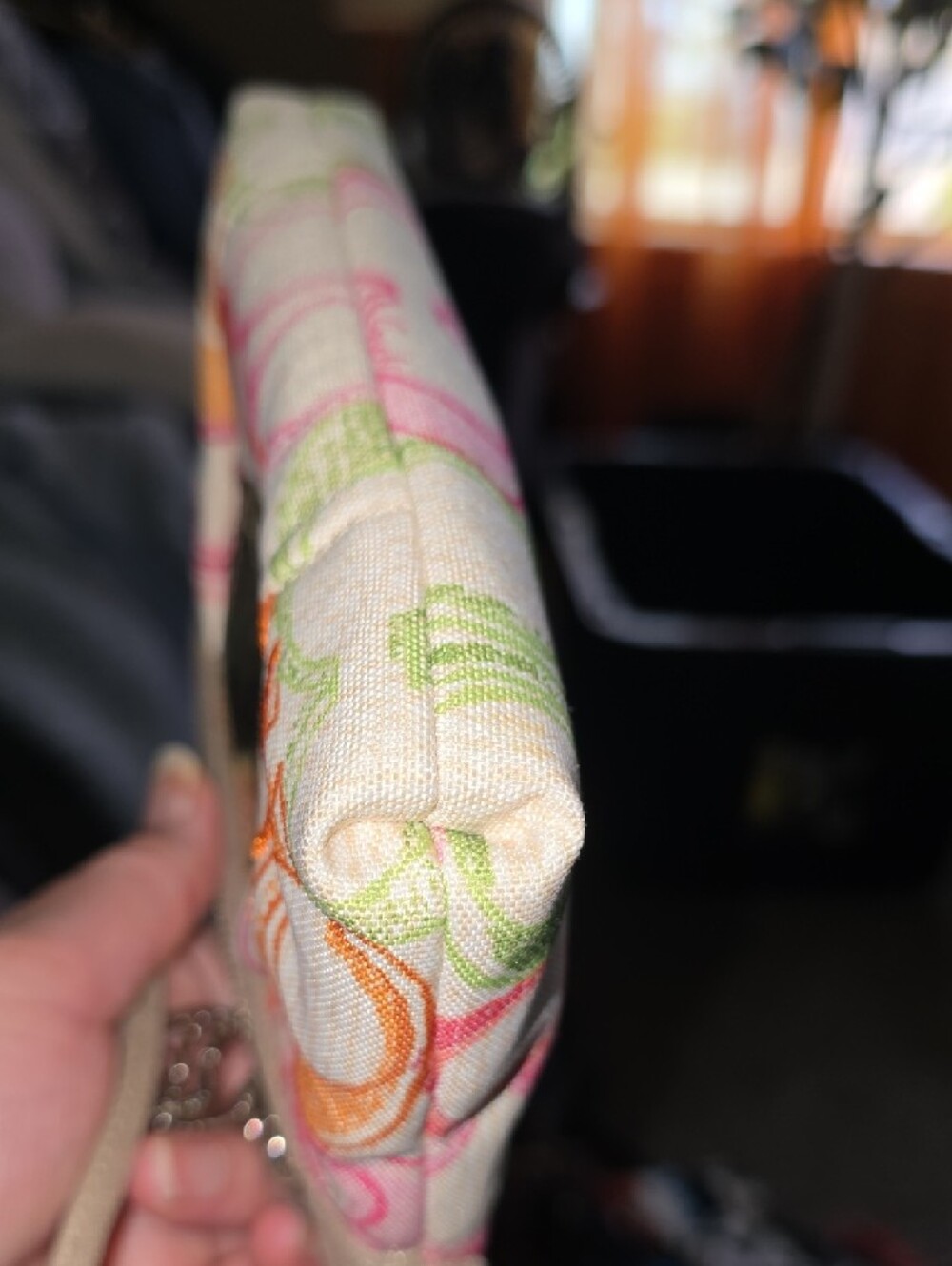 Coach Poppy Signature Canvas Wristlet with Pink, Orange & Gold Accents, EUC - Picture 13 of 13